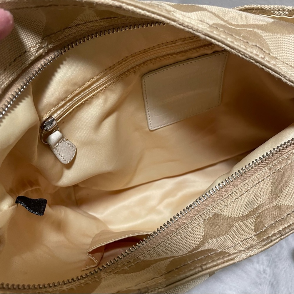 Coach Signature Hobo with Yellow Patent Leather Trim - Picture 11 of 14